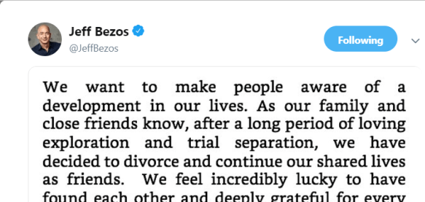 Bezos Twitter Divorce